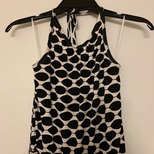 Macbeth Collection abstract print halter dress